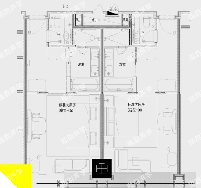 五星级酒店干区隔声分户墙系统